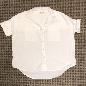 Madewell White Courier Shirt